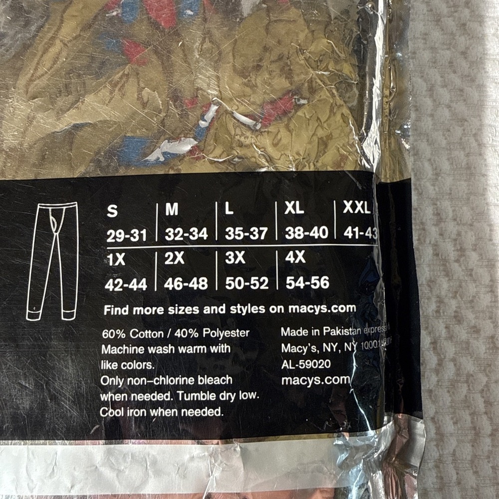 New Alfani Men's Size L Olive Thermal Knit Waffle Pants - Picture 7 of 7